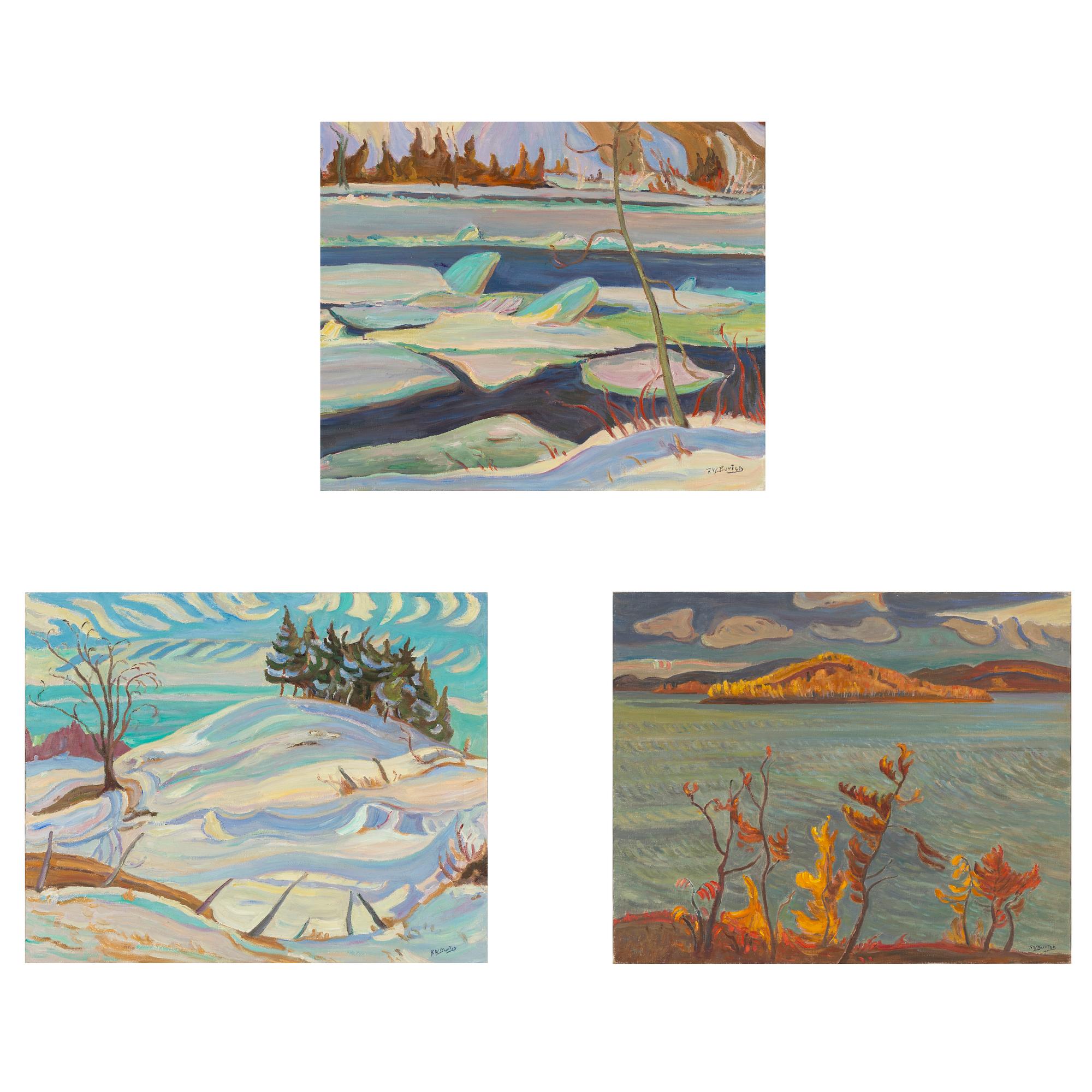 Ralph Wallace Burton, Kustlandskap, 3 st.