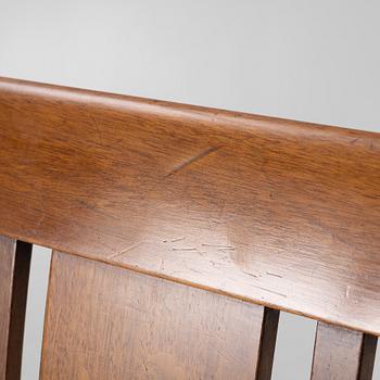 Karmstolar, ett par, empire, Sydsverige, 1800-talets första hälft.