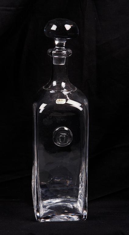 KARAFF samt SKÅL, glas. Erik Höglund, Boda.