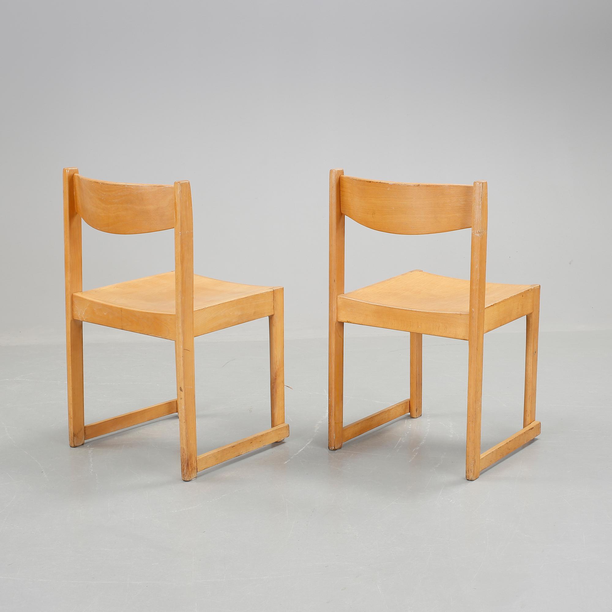 STOLAR, 7 st. "Orkesterstolen", Sven Markelius.