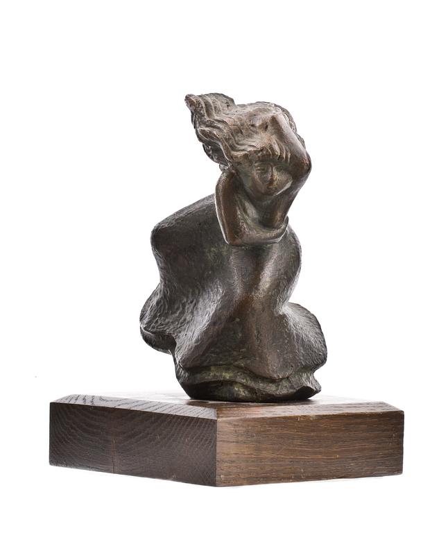 STIG BLOMBERG, skulptur, brons, signerad.