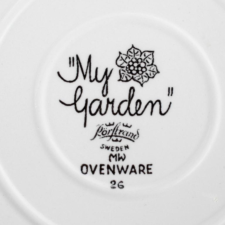 PARTI SERVISDELAR, 10 st, porslin, bl a modell Granada, Gunnar Nylund, Rörstrand, 1900-talets mitt.