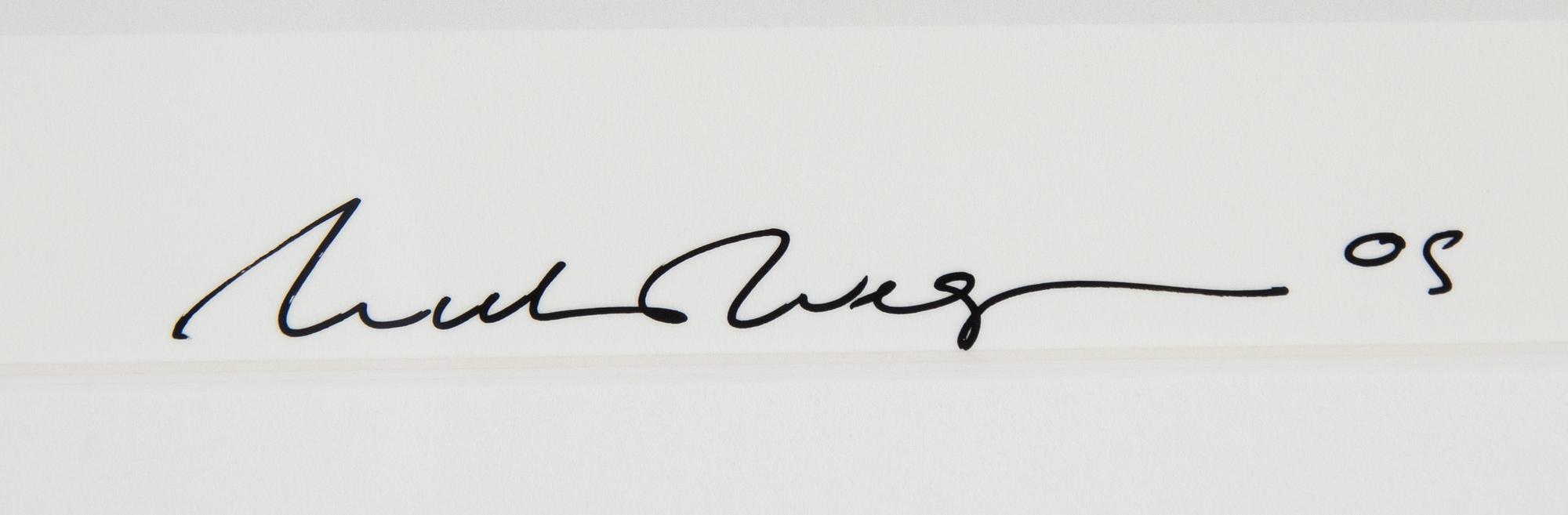 William Wegman, photograph, signed and dated -05.