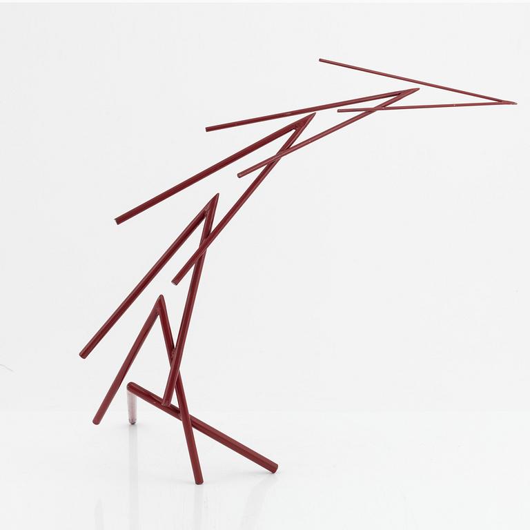 Oscar Reutersvärd, sculpture, painted metal.