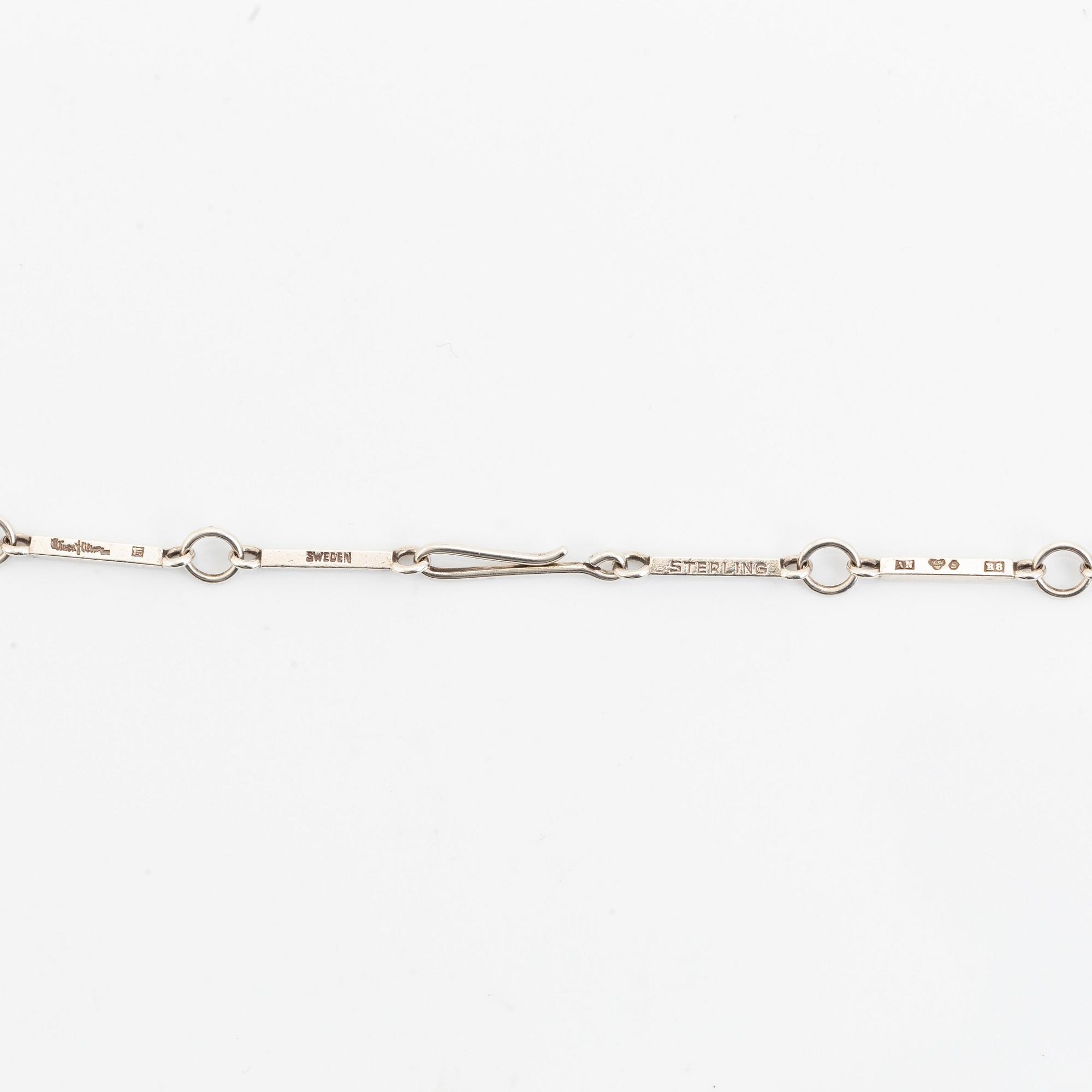 Wiwen Nilsson, a silver and rock crystal necklace.