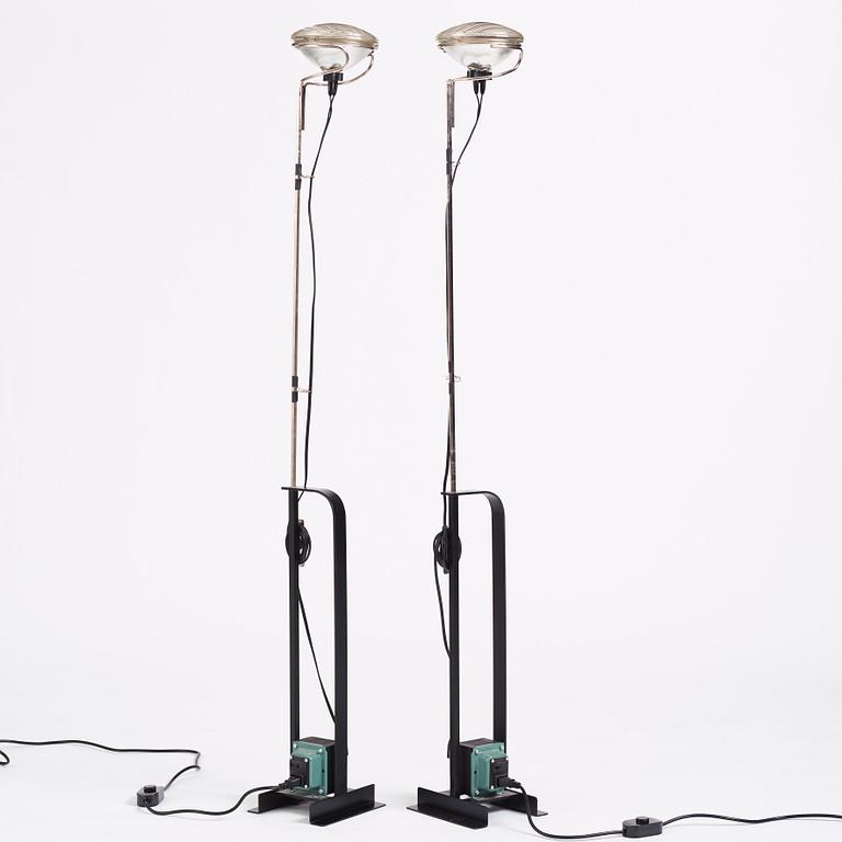 Achille Castiglioni, & Pier Castiglioni, a pair of "Toio" floor lamps, Flos, Italy, post 1963.