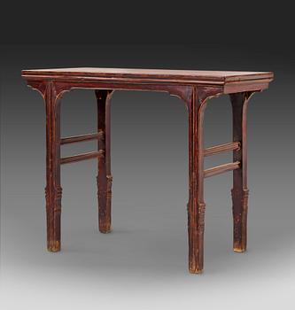 353. A hardwood table, Qing dynasty presumably 18th century.