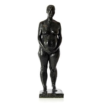 Gudmar Olovson, sculpture. Signed. Numbered. Foundry mark. Bronze, height 76 cm, length 23 cm.