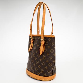 Louis Vuitton,  a Monogram Canvas 'Petit Bucket' bag with pochette.