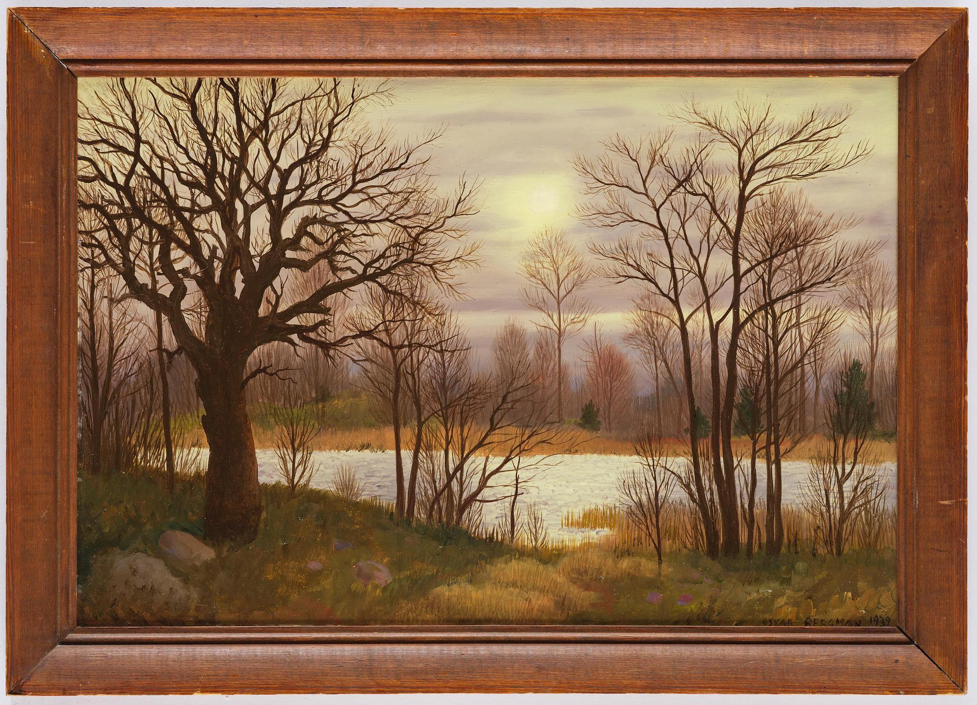 Oskar Bergman, "Vintersol, Neglinge".