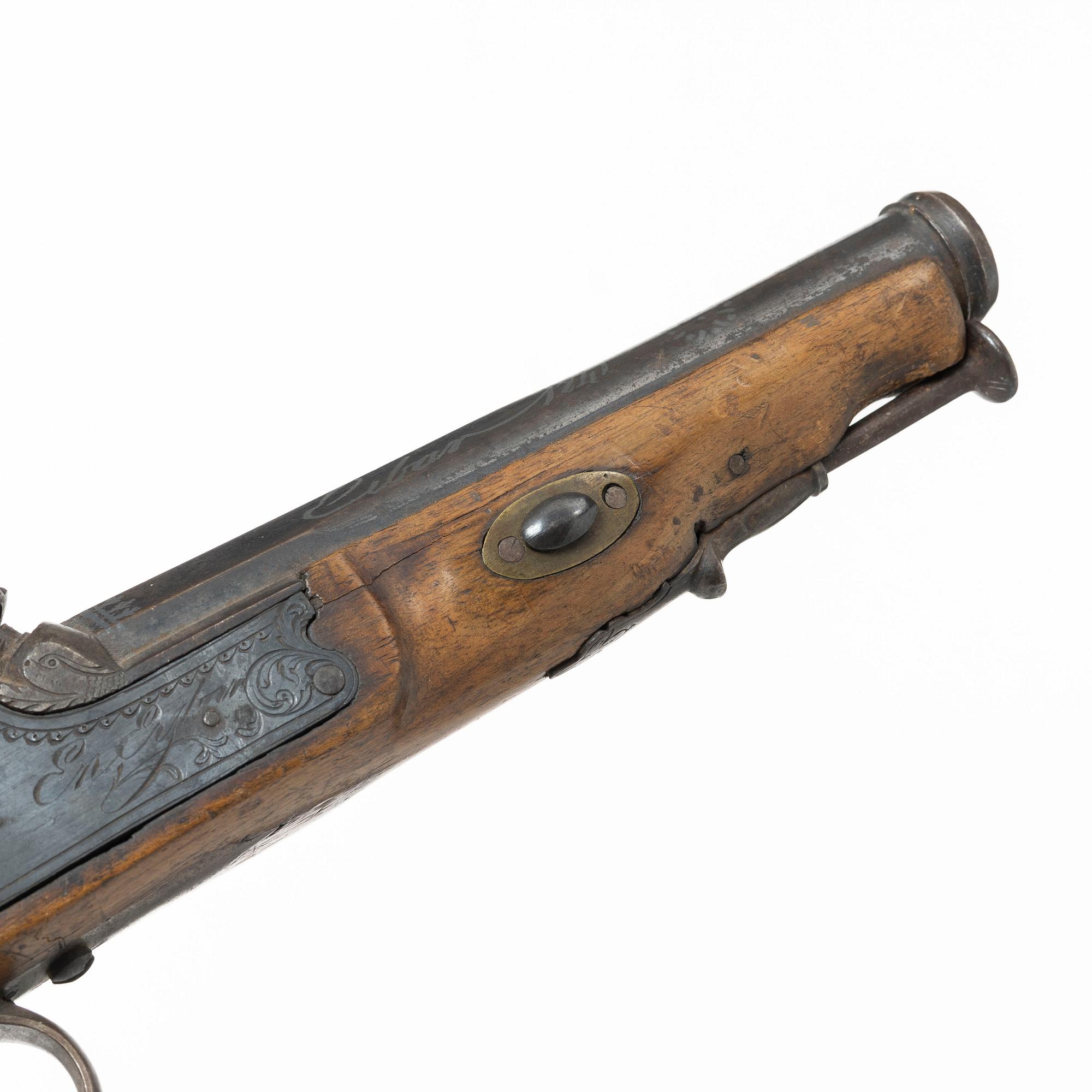 Hammerlock pistol, Spanish, dated 1841.