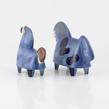 Timo Sarvimäki, figurines, 2 st, Rörstrand Sweden.