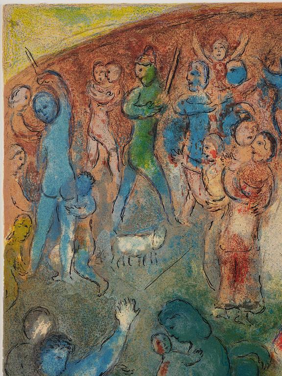 Marc Chagall, "Chloe is carried off by the Methymneans", ur: "Daphnis and Chloe".