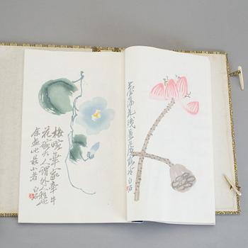 BOK, med träsnitt, Kina. Utgivna av Rong Bao Zhai Beijing 1950-tal.