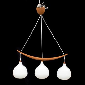 TAKLAMPA, modell nr 512 "Bananen", Uno och Östen Kristiansson, Luxus, 1950/60-tal.