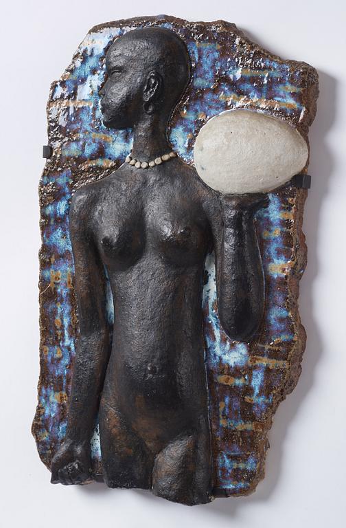 Michael Schilkin, a stoneware wall relief, Arabia, Finland 1940s.