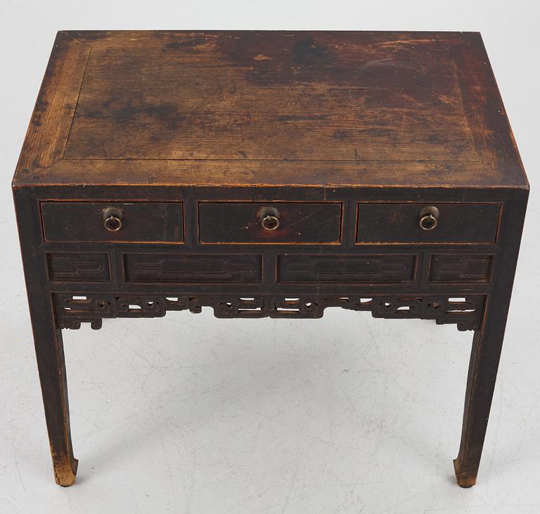 A hardwood sideboard, China, early 20th century.