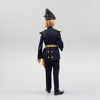 A mannequin with a Swedish military uniform m/1886 for officer of Värmland Regiment.