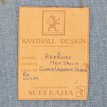 Gunilla Lagerhem Ullberg, matta, "Red Roses", Kasthall Design, 240 x 170 cm.