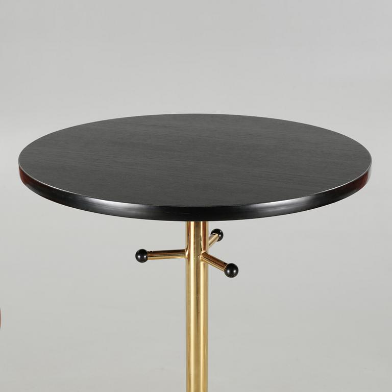 Two bar stools and a bar table by Börje Johanson, model "Jupiter", for Johanson design, second half of the 20th century.