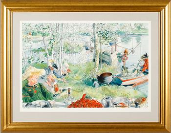 CARL LARSSON, efter, färglitografi, utgivare SWEB ART, signerad editoren och numrerad 565/790.