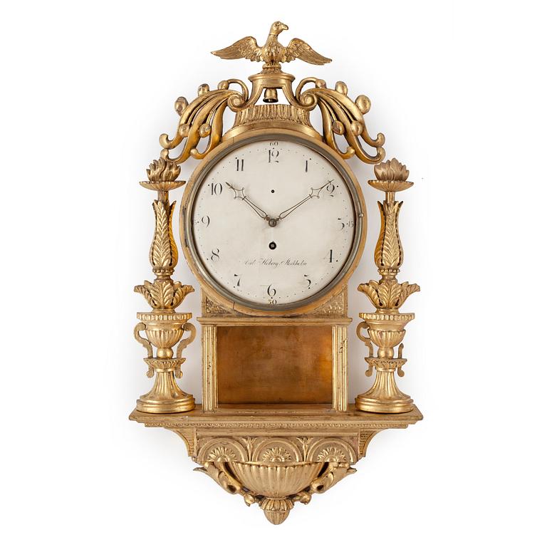 VÄGGPENDYL, sengustaviansk Anders Moberg, Stockholm.