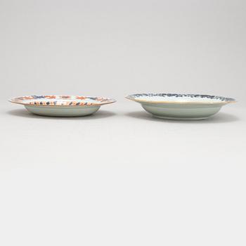 A set with four plates (2+2), Qing dynasty, Qianlong (1736-95).