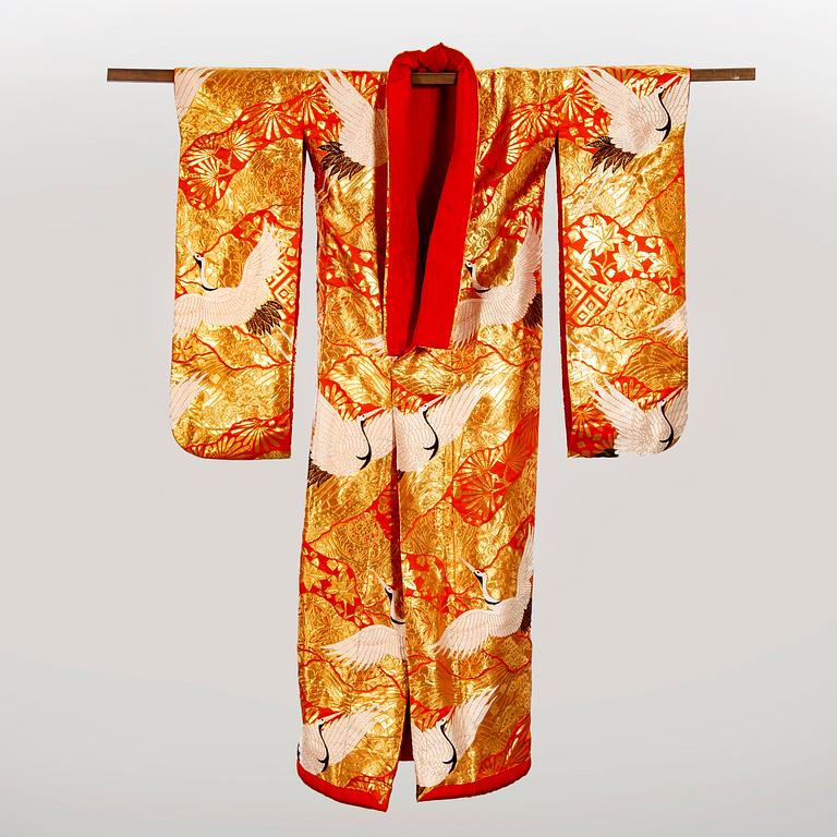 A 20th century Japanese wedding kimono.