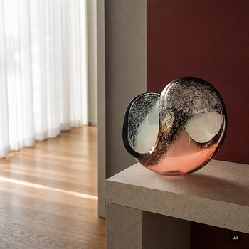 Lena Bergström, a unique glass bowl, Kosta Boda, signed.