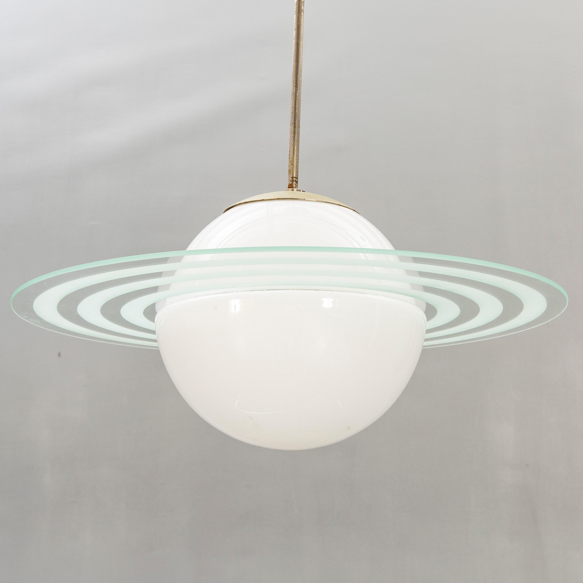 Ceiling lamp, "Saturn", 1940s.