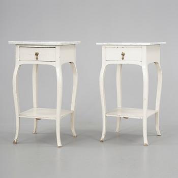 SÄNGBORD, ett par, 1900-talets första hälft.