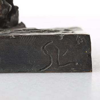SIVERT LINDBLOM, a bronze sculpture, bronze dark patina, signed SL. and numbered 2/5.