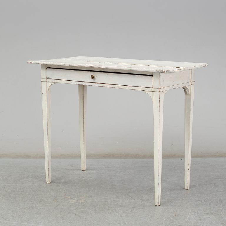 A painted pine late Gustavian desk, early 20th Century.