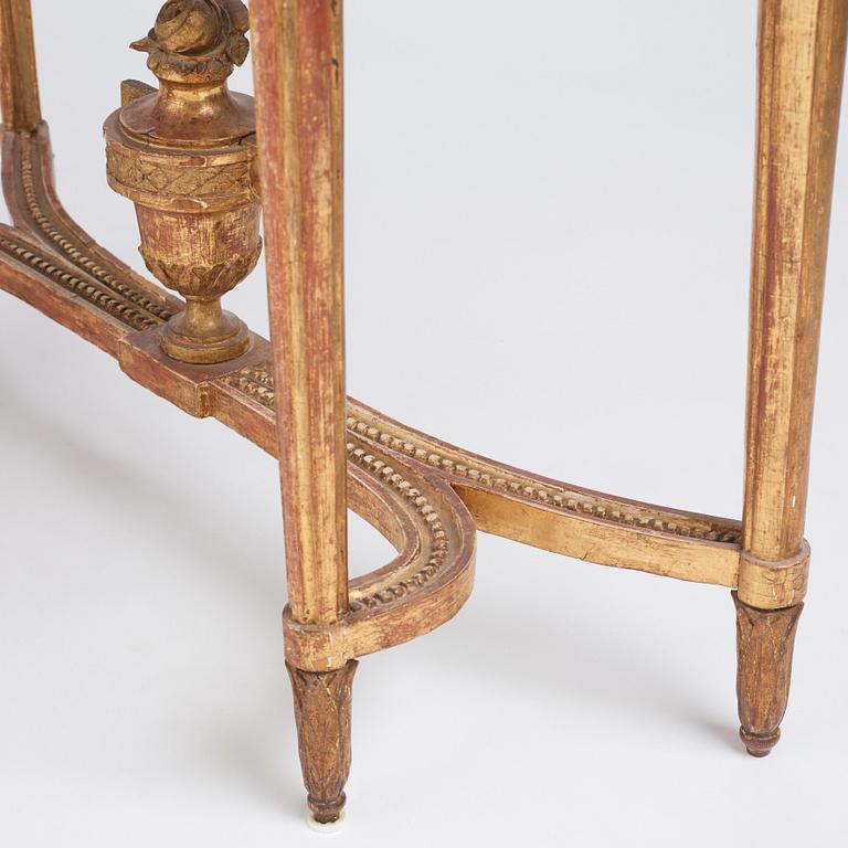 A Gustavian console table.