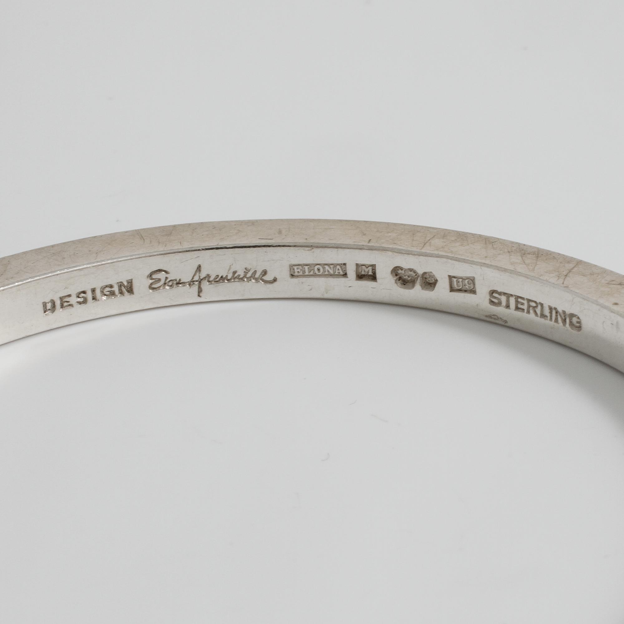 ELON ARENHILL, armring, Malmö, 1970.