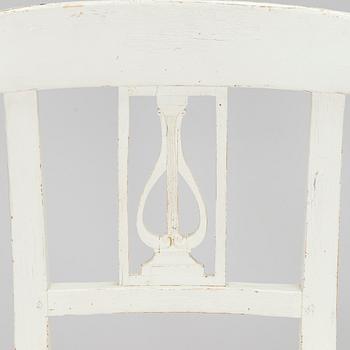 Stolar, 4 st, senempire, 1800-talets första hälft.