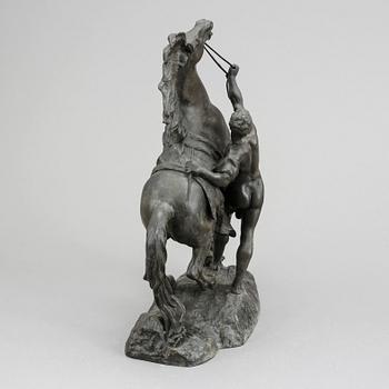 GUILLAUME COUSTOU, efter. Skulptur, patinerad metall.