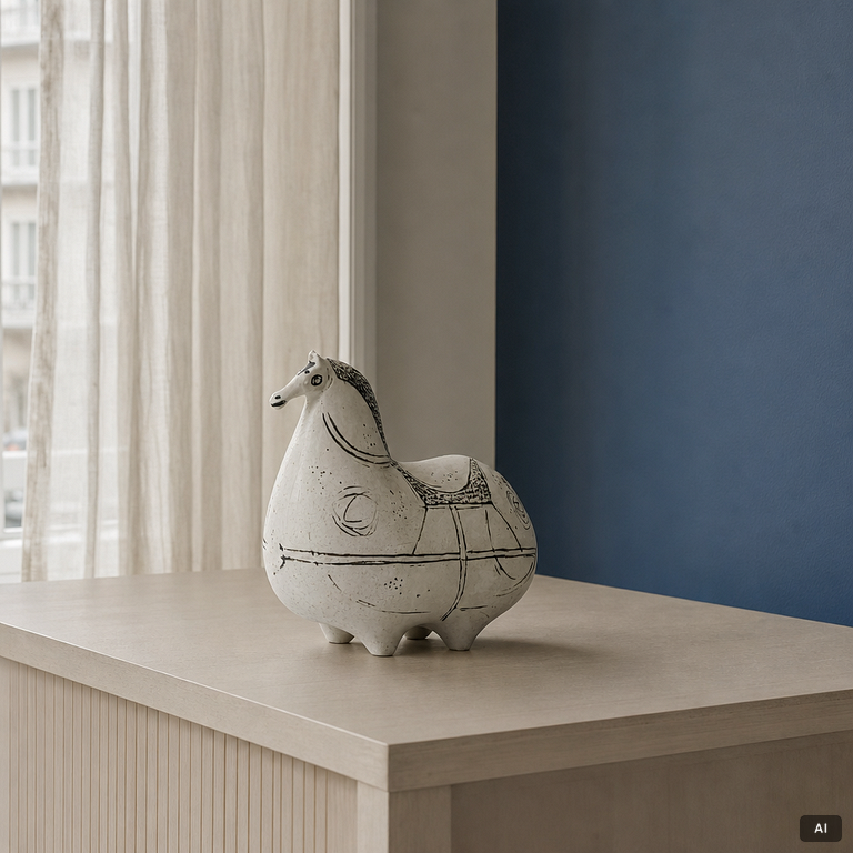 Stig Lindberg, a 'Springare' figurine, Gustavsberg Studio.