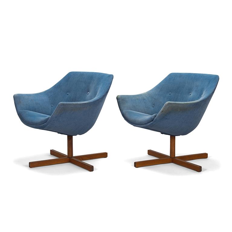 Carl Gustaf Hiort af Ornäs, a pair of 1960s, 'Mandariini' armchairs for Puunveisto Oy - Wood work Ltd.