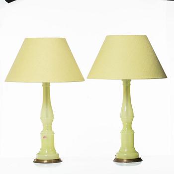 A pair of table lamps, Murano, Italy, second half of the 20th century.