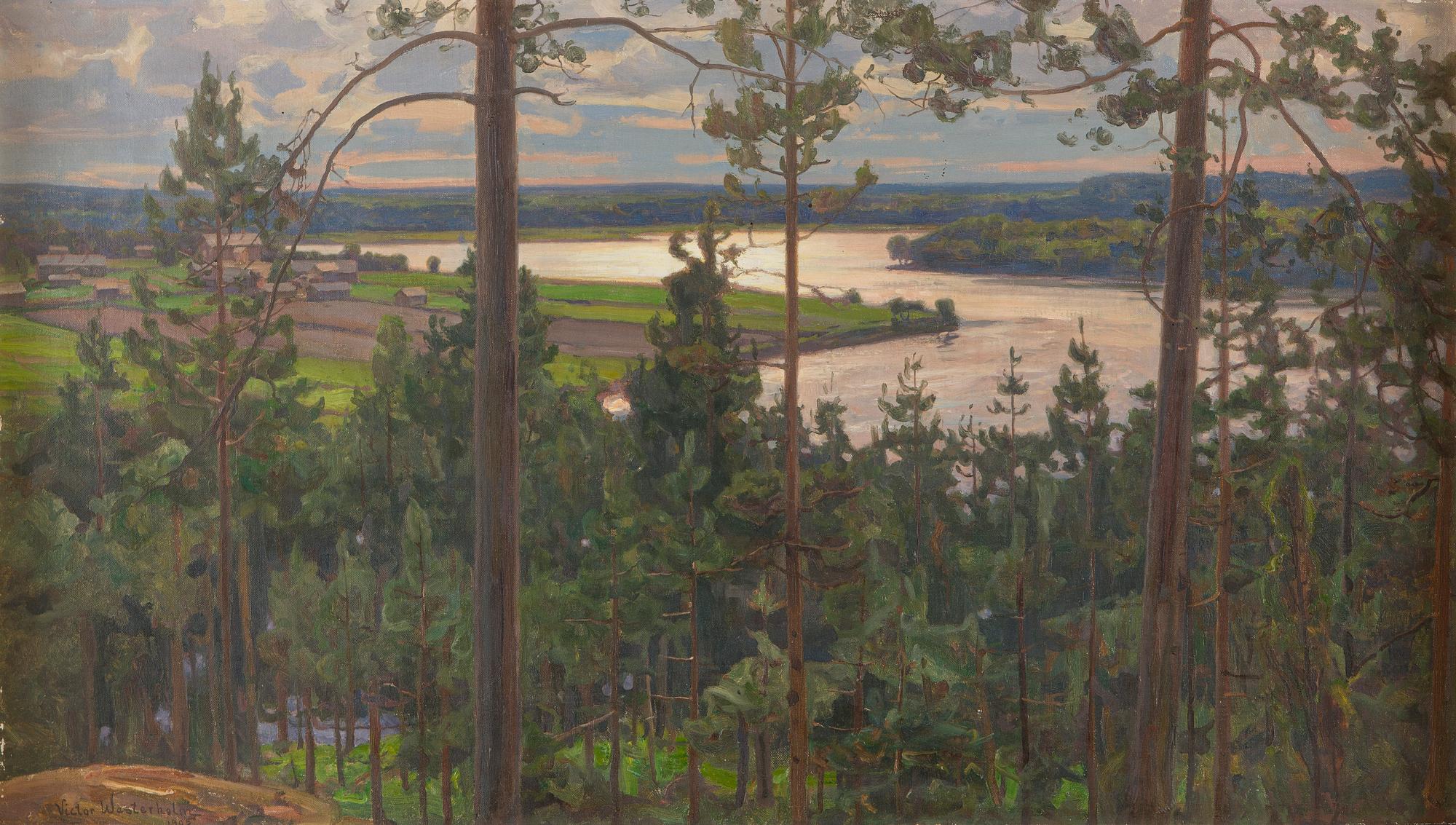Victor Westerholm, View of the Kymmene River.