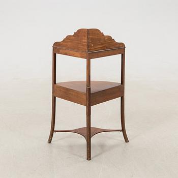 Corner table, or washstand, George III, early 19th century.
