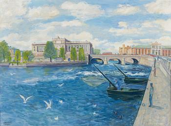 Hans-Erik Eriksson, Fisherman at Norrbro, Stockholm.