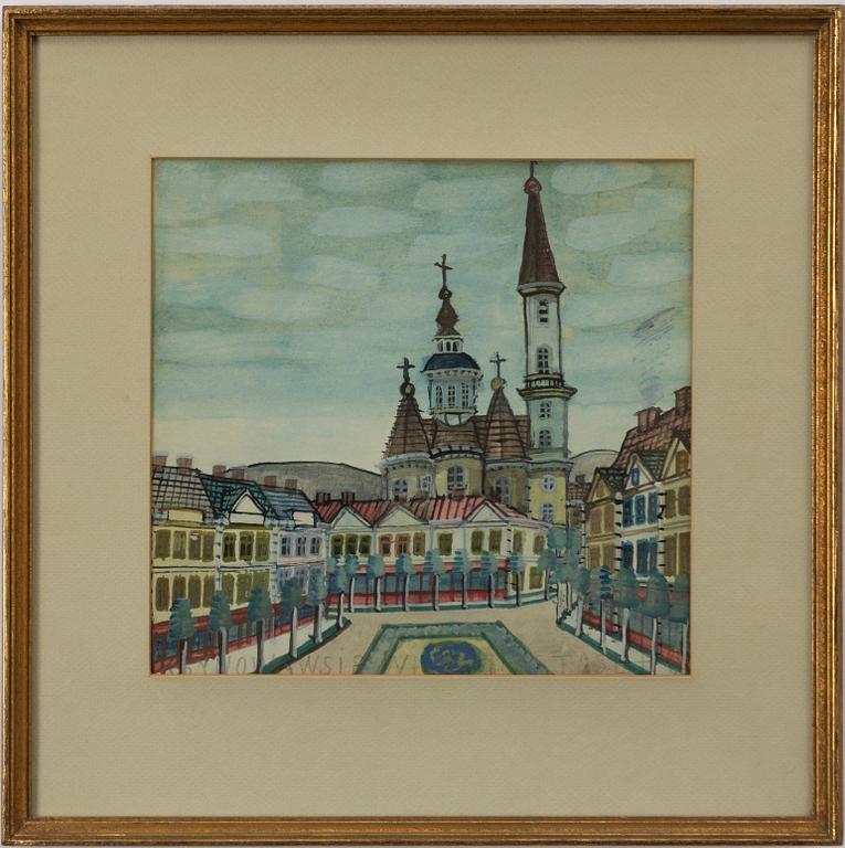 Nikifor Krynicki, View from Krakow.