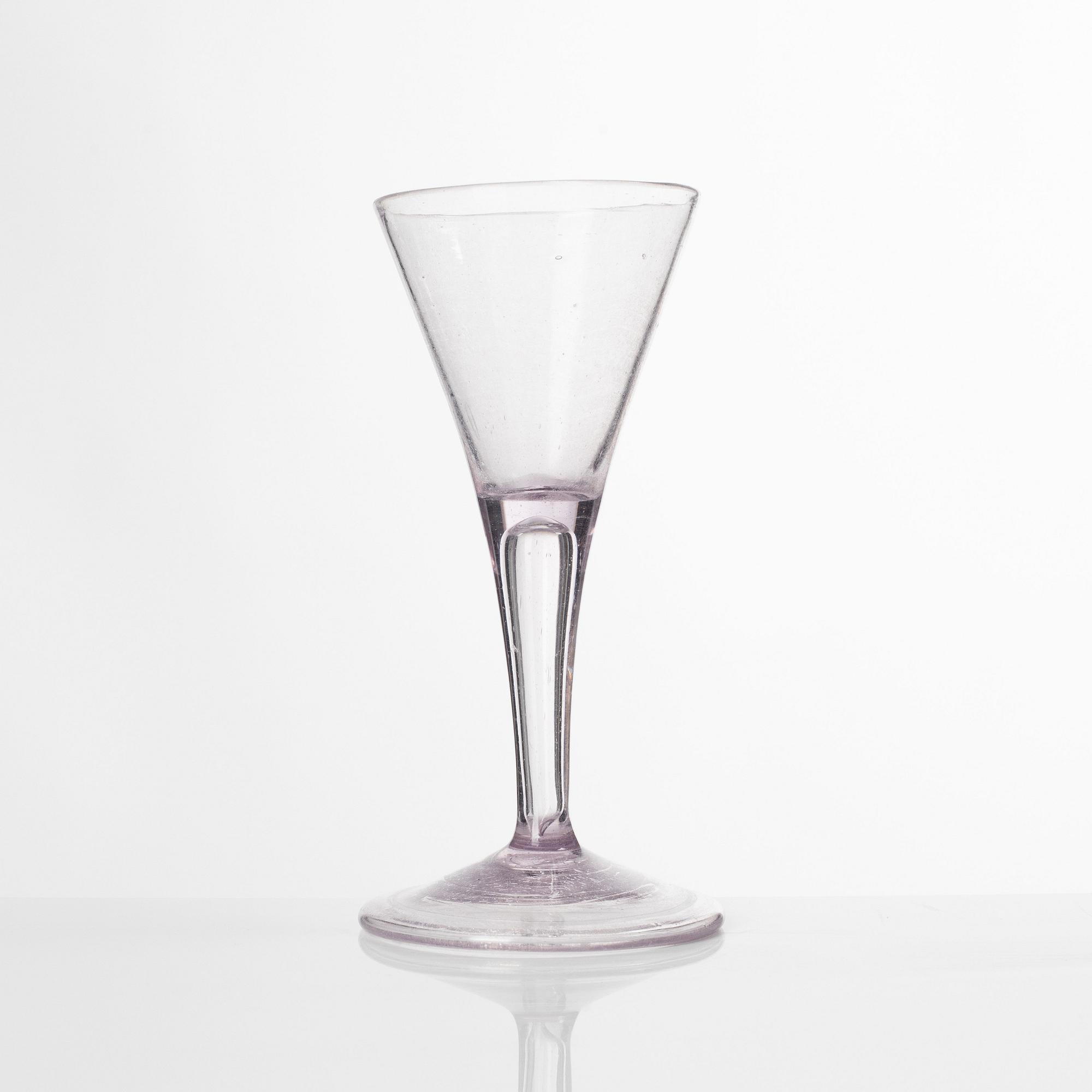 A Swedish glass, presumably Kungsholms glass manufactory, 18th century.