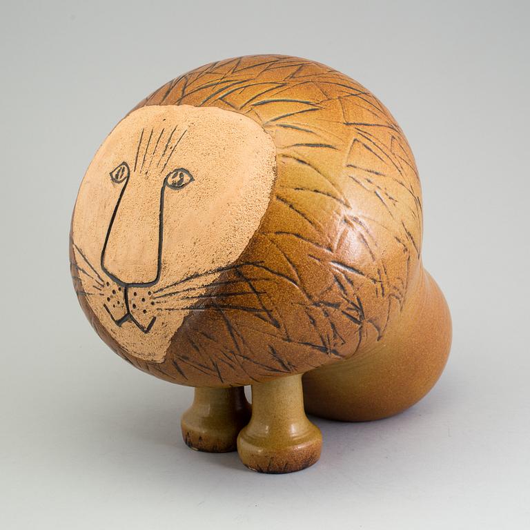 LISA LARSON, a stoneware sculpture "Lejon Maxi", Gustavsberg.