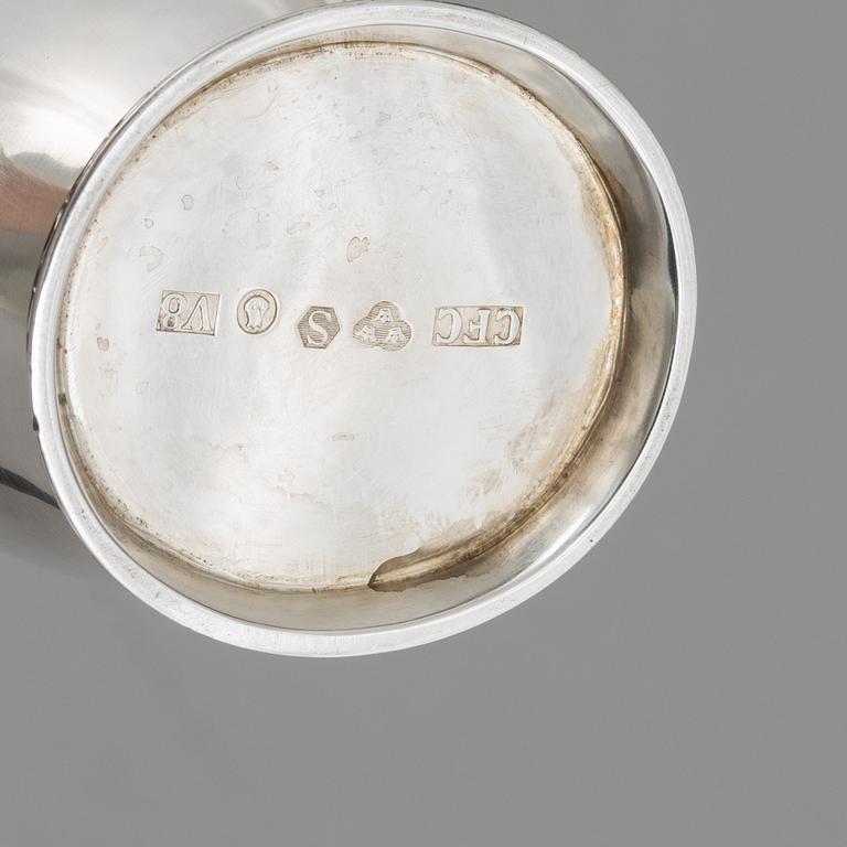 A Swedish silver coffee service, marks of Carl Fredrik Carlman, Stockholm 1945-1947.