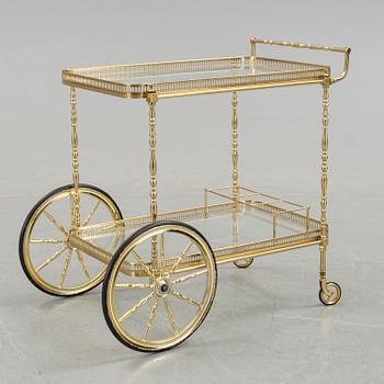 SERVERINGSVAGN, mässing, 1900-talets mitt.