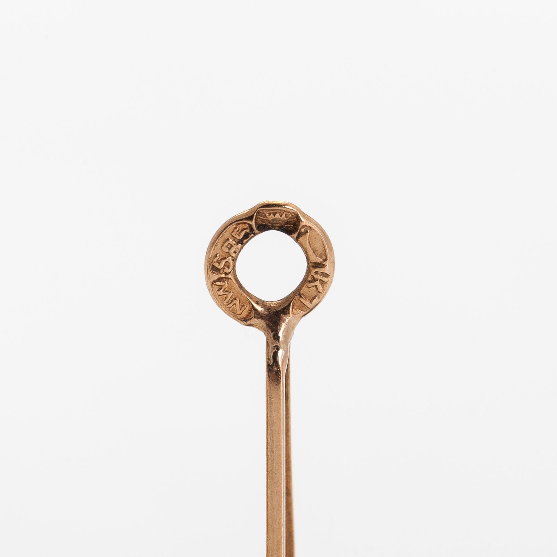 Hänge, 18K guld med odlade pärlor, samt kedja, 14K guld.