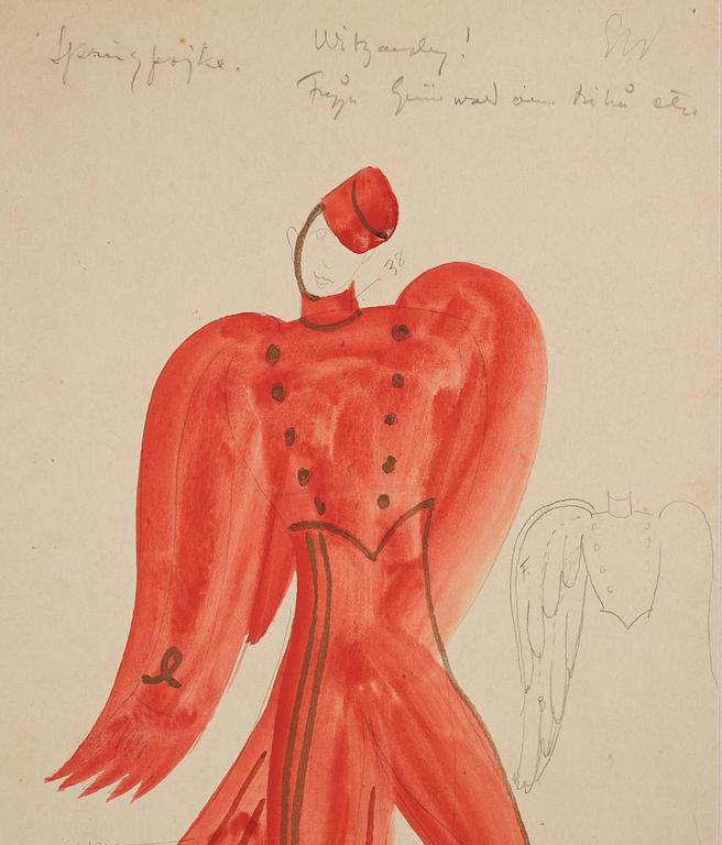 Isaac Grünewald, Bellboy, from Aristophanes' "The Birds".